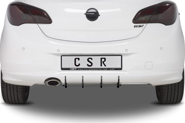 CSR Racing Diffusor | Heckansatz für Opel Corsa E Gsi HA321-B Lackierung erforderlich (unlackiert)