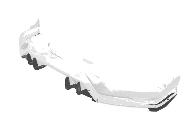 CSR Racing Diffusor | Heckansatz für Honda Civic FK8 Type R HA325-L Lackierung erforderlich (unlackiert roh)