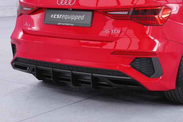 CSR Racing Diffusor | Heckansatz für Audi A3 8Y S-Line HA327-B Lackierung erforderlich (unlackiert)