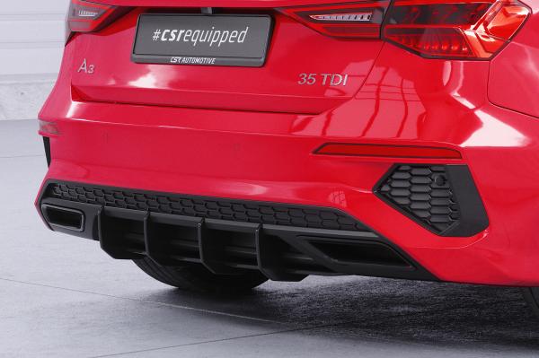 CSR Racing Diffusor | Heckansatz für Audi A3 8Y S-Line HA327-B Lackierung erforderlich (unlackiert)