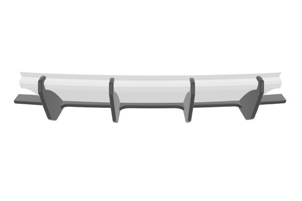 CSR Racing Diffusor | Heckansatz für VW Golf 6 (Typ 1K) GTI HA335-L Lackierung erforderlich (unlackiert roh)