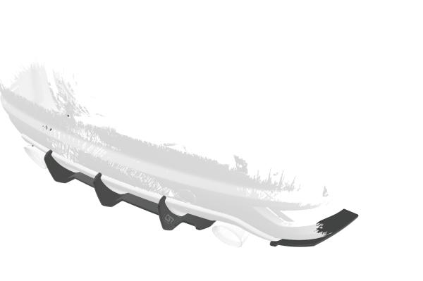 CSR Racing Diffusor | Heckansatz für Ford Focus MK2 ST HA340-L Lackierung erforderlich (unlackiert roh)