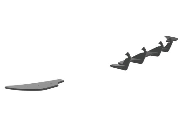 CSR Racing Diffusor | Heckansatz für VW Golf 7 (Typ AU) R HA346-L Lackierung erforderlich (unlackiert roh)