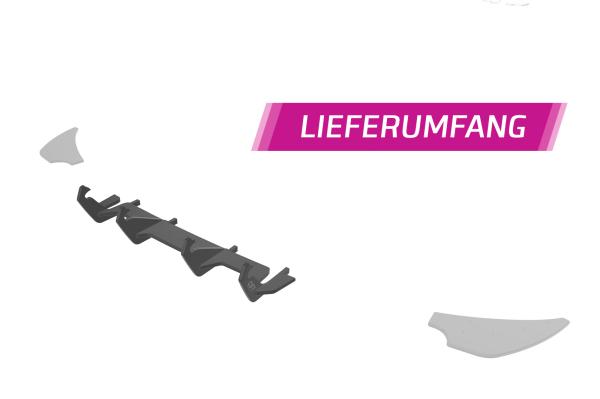 CSR Racing Diffusor | Heckansatz für VW Golf 7 (Typ AU) R HA346-L Lackierung erforderlich (unlackiert roh)