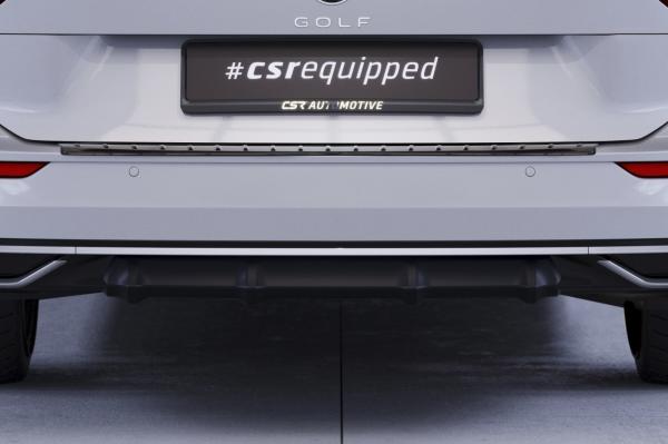 CSR Diffusor | Heckansatz mit ABE für VW Golf 8 (Typ CD) HA370-G Glossy schwarz Hochglanz (keine Lackierung erforderlich)