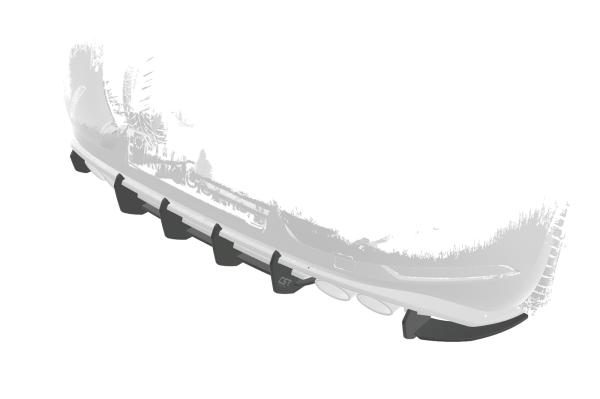 CSR Racing Diffusor | Heckansatz für VW Golf 7 (Typ AU) R HA373 Lackierung erforderlich (unlackiert roh)