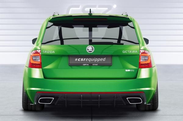 CSR Racing Diffusor | Heckansatz für Skoda Octavia 3 (Typ 5E) RS HA379 Lackierung erforderlich (unlackiert roh)