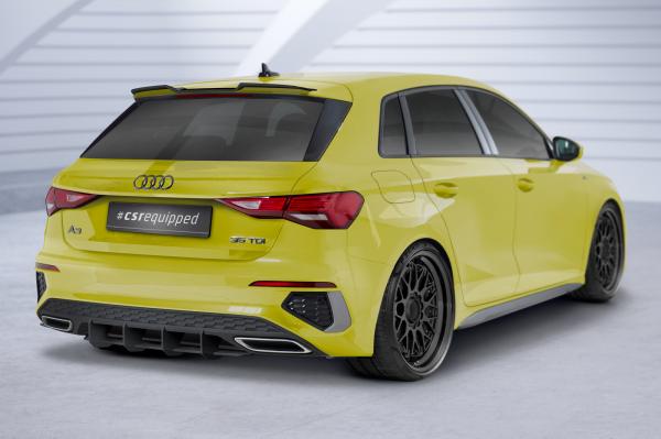CSR Racing Diffusor | Heckansatz für Audi A3 8Y S-Line HA383 Lackierung erforderlich (unlackiert roh)