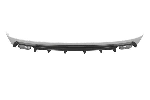 CSR Diffusor | Heckansatz mit ABE für Seat Leon 3 (Typ 5F) Cupra 300 HA406-S Strukturiert schwarz matt (keine Lackierung erforderlich)