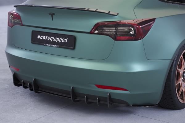 CSR Racing Diffusor | Heckansatz für Tesla Model 3 HA412-B Lackierung erforderlich (unlackiert)