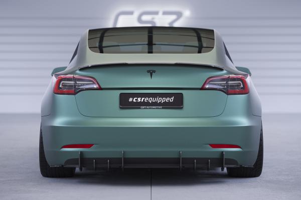 CSR Racing Diffusor | Heckansatz für Tesla Model 3 HA412-B Lackierung erforderlich (unlackiert)