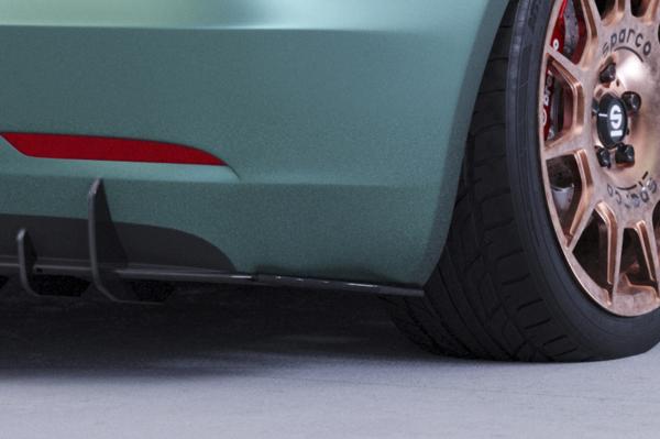 CSR Racing Diffusor | Heckansatz für Tesla Model 3 HA413-L Lackierung erforderlich (unlackiert roh)