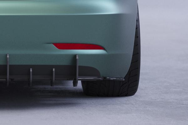 CSR Racing Diffusor | Heckansatz für Tesla Model 3 HA413-L Lackierung erforderlich (unlackiert roh)