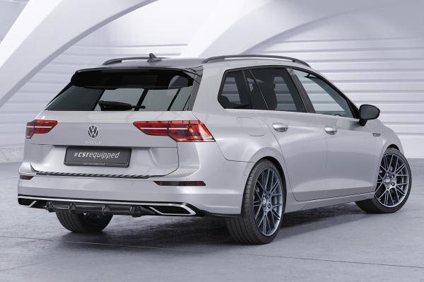 CSR Diffusor | Heckansatz mit ABE für VW Golf 8 (Typ CD) HA414-C Carbon Look Hochglanz (keine Lackierung erforderlich)
