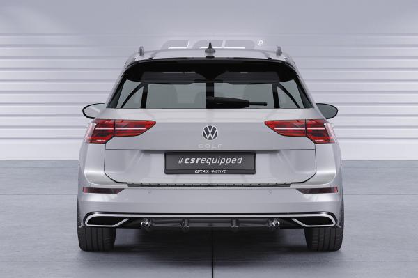 CSR Diffusor | Heckansatz mit ABE für VW Golf 8 (Typ CD) HA414-C Carbon Look Hochglanz (keine Lackierung erforderlich)