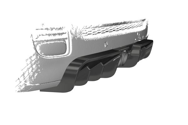 CSR Diffusor | Heckansatz mit ABE für Mini R58 / R59 JCW HA417-C Carbon Look Hochglanz (keine Lackierung erforderlich)