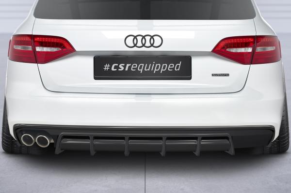 CSR Diffusor | Heckansatz mit ABE für Audi A4 B8 (Typ 8K) HA418-L Lackierung erforderlich (unlackiert roh)