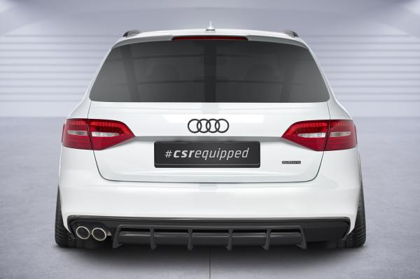 CSR Diffusor | Heckansatz mit ABE für Audi A4 B8 (Typ 8K) HA418-L Lackierung erforderlich (unlackiert roh)