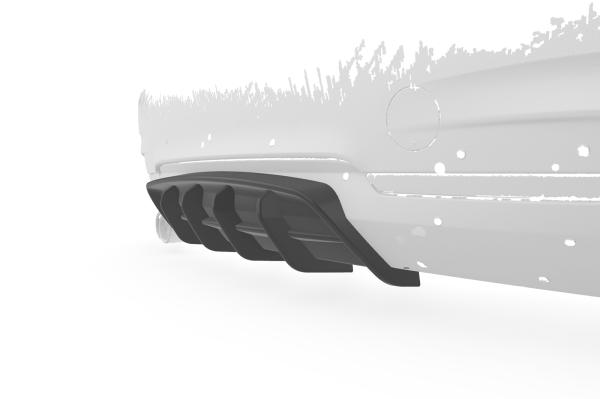 CSR Diffusor | Heckansatz mit ABE für BMW 4er F32 / F33 / F36 HA428-S strukturiert schwarz matt (keine Lackierung erforderlich)