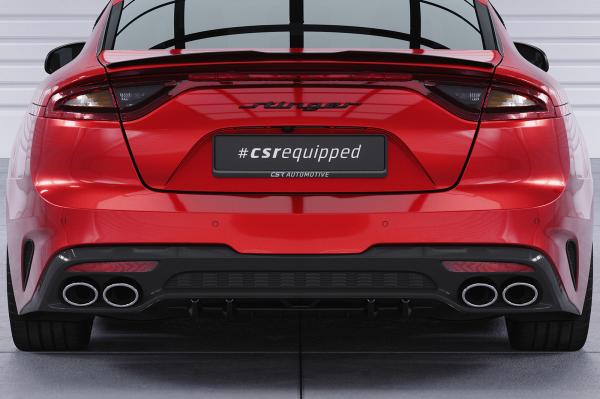 CSR Diffusor | Heckansatz mit ABE für Kia Stinger GT HA430-G Glossy schwarz Hochglanz (keine Lackierung erforderlich)