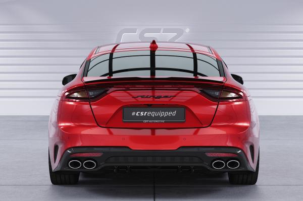CSR Diffusor | Heckansatz mit ABE für Kia Stinger GT HA430-G Glossy schwarz Hochglanz (keine Lackierung erforderlich)