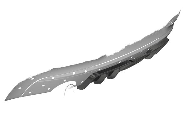 CSR Diffusor | Heckansatz mit ABE für BMW 1er F20 / F21 HA433-G Glossy schwarz Hochglanz (keine Lackierung erforderlich)