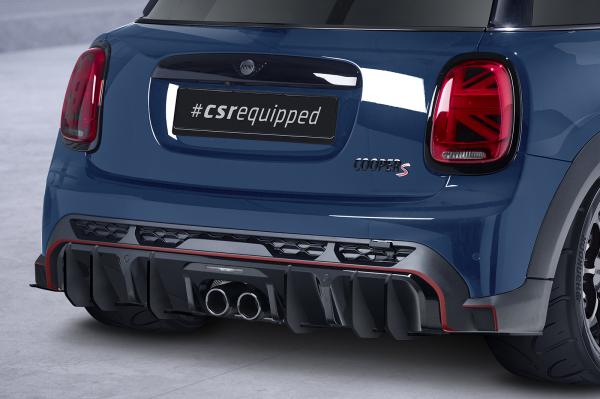 CSR Racing Diffusor | Heckansatz für Mini F55 JCW-Trim HA434-L Lackierung erforderlich (unlackiert roh)