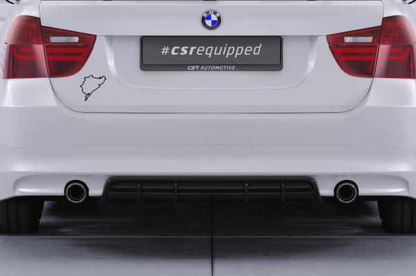 CSR Diffusor | Heckansatz mit ABE für BMW 3er E90 / E91 HA435-G Glossy schwarz Hochglanz (keine Lackierung erforderlich)