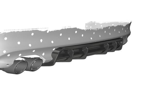 CSR Diffusor | Heckansatz mit ABE für BMW 3er E90 / E91 HA435-G Glossy schwarz Hochglanz (keine Lackierung erforderlich)