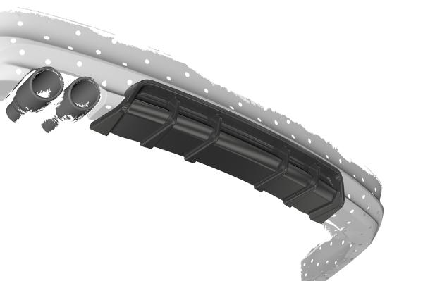 CSR Diffusor | Heckansatz mit ABE für BMW 3er E90 / E91 HA435-G Glossy schwarz Hochglanz (keine Lackierung erforderlich)