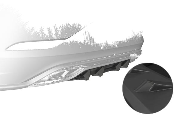 CSR Diffusor | Heckansatz mit ABE für VW Polo 6 2G (Typ AW) R-Line HA440-L Lackierung erforderlich (unlackiert roh)