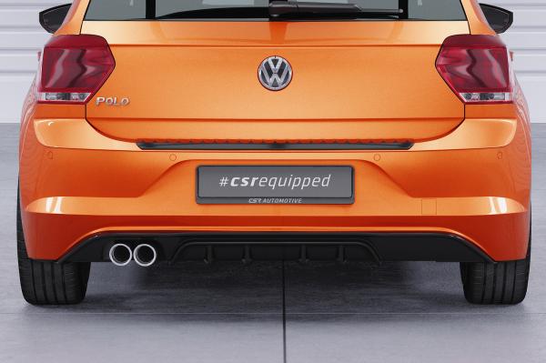CSR Diffusor | Heckansatz mit ABE für VW Polo 6 2G (Typ AW) GTI HA442-G Glossy schwarz Hochglanz (keine Lackierung erforderlich)