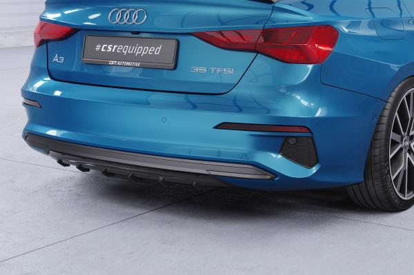 CSR Diffusor | Heckansatz mit ABE für Audi A3 8Y HA449-C Carbon Look Hochglanz (keine Lackierung erforderlich)