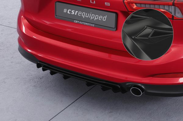 CSR Diffusor | Heckansatz mit ABE für Ford Focus MK4 Turnier HA450-G Glossy schwarz Hochglanz (keine Lackierung erforderlich)