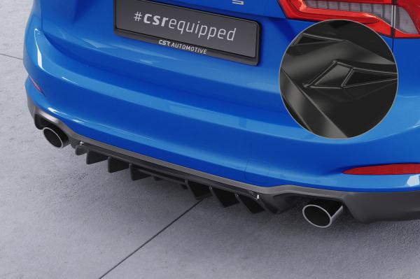 CSR Diffusor | Heckansatz mit ABE für Ford Focus MK4 Turnier HA451-G Glossy schwarz Hochglanz (keine Lackierung erforderlich)