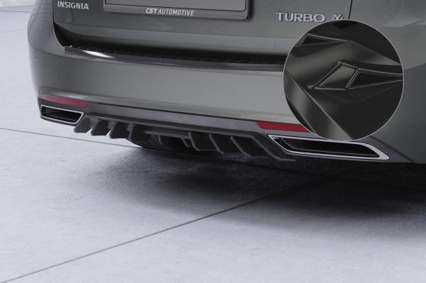 CSR Diffusor | Heckansatz mit ABE für Opel Insignia B Sports Tourer HA455-G Glossy schwarz Hochglanz (keine Lackierung erforderlich)