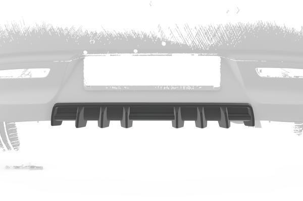 CSR Diffusor | Heckansatz mit ABE für Kia Rio 4 (YB) HA458-S strukturiert schwarz matt (keine Lackierung erforderlich)