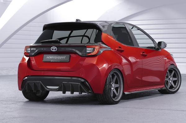 CSR Diffusor | Heckansatz mit ABE für Toyota Yaris 4 (XP21) HA459-C Carbon Look Hochglanz (keine Lackierung erforderlich)