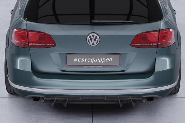 CSR Diffusor | Heckansatz mit ABE für VW Passat B7 (Typ 3C) Variant HA460-C Carbon Look Hochglanz (keine Lackierung erforderlich)