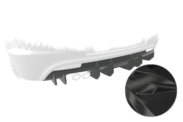 CSR Diffusor | Heckansatz für VW Scirocco 3 R-Line HA472-C Carbon Look Hochglanz (keine Lackierung erforderlich)