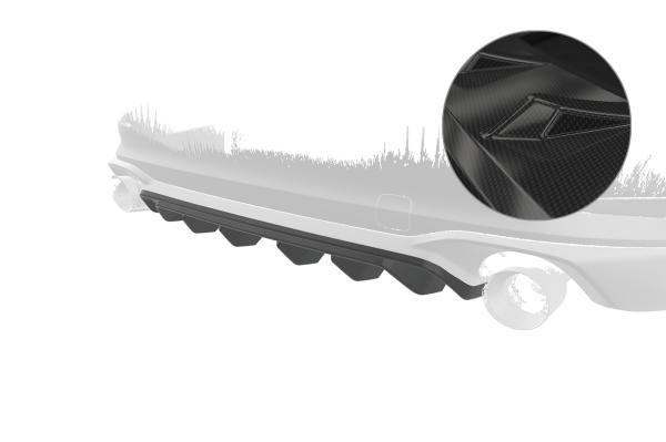 CSR Diffusor | Heckansatz für Ford Focus MK4 Turnier ST HA474-C Carbon Look Hochglanz (keine Lackierung erforderlich)