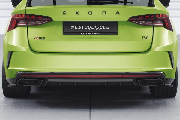 CSR Diffusor | Heckansatz mit ABE für Skoda Octavia 4 RS und RS Plus HA476-G Glossy schwarz Hochglanz (keine Lackierung erforderlich)