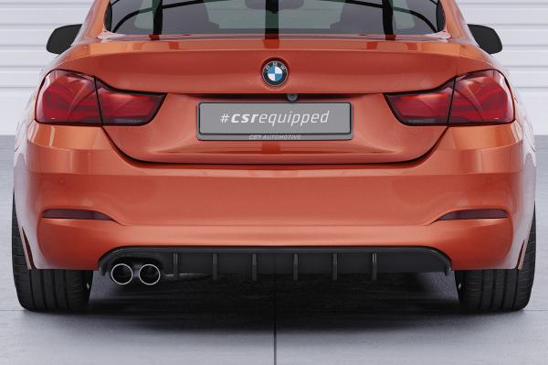 CSR Diffusor | Heckansatz mit ABE für BMW 4er (F36) Grand Coupe HA479-G Glossy schwarz Hochglanz (keine Lackierung erforderlich)