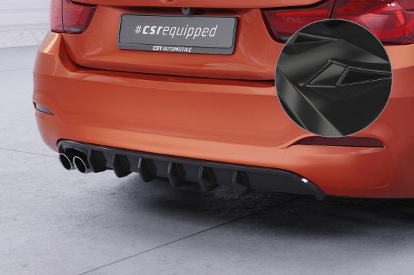 CSR Diffusor | Heckansatz mit ABE für BMW 4er (F36) Grand Coupe HA479-G Glossy schwarz Hochglanz (keine Lackierung erforderlich)