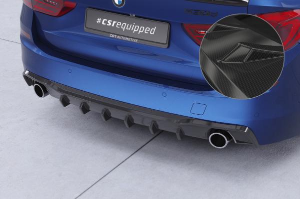 CSR Diffusor | Heckansatz für BMW 5er G31 Touring HA480-C Carbon Look Hochglanz (keine Lackierung erforderlich)