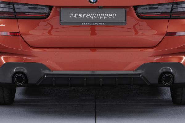 CSR Diffusor | Heckansatz mit ABE für BMW 3er G20 / G21 HA481-L Lackierung erforderlich (unlackiert roh)