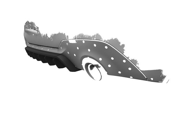 CSR Diffusor | Heckansatz mit ABE für BMW 3er G20 / G21 HA481-L Lackierung erforderlich (unlackiert roh)