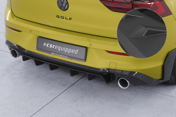 CSR Diffusor | Heckansatz mit ABE für VW Golf 8  GTI HA484-L Lackierung erforderlich (unlackiert roh)