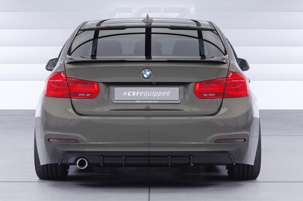 CSR Diffusor | Heckansatz mit ABE für BMW 3er F30 Limousine HA485-C Carbon Look Hochglanz (keine Lackierung erforderlich)