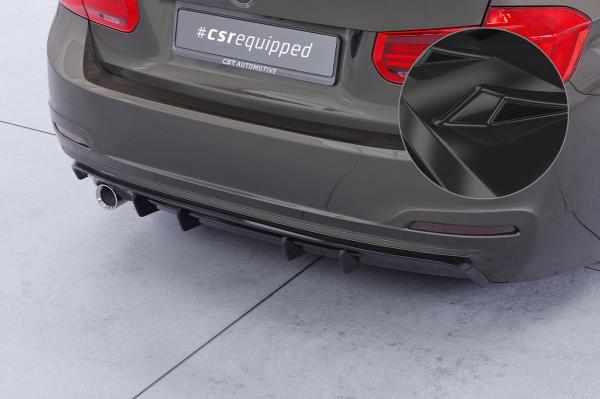 CSR Diffusor | Heckansatz mit ABE für BMW 3er F30 Limousine HA485-G Glossy schwarz Hochglanz (keine Lackierung erforderlich)
